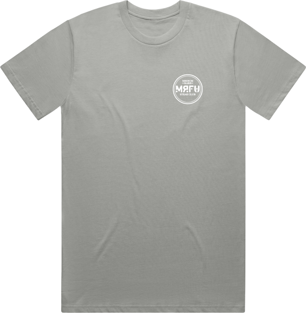 Always Done Well T Shirt - Stone Grey Front
