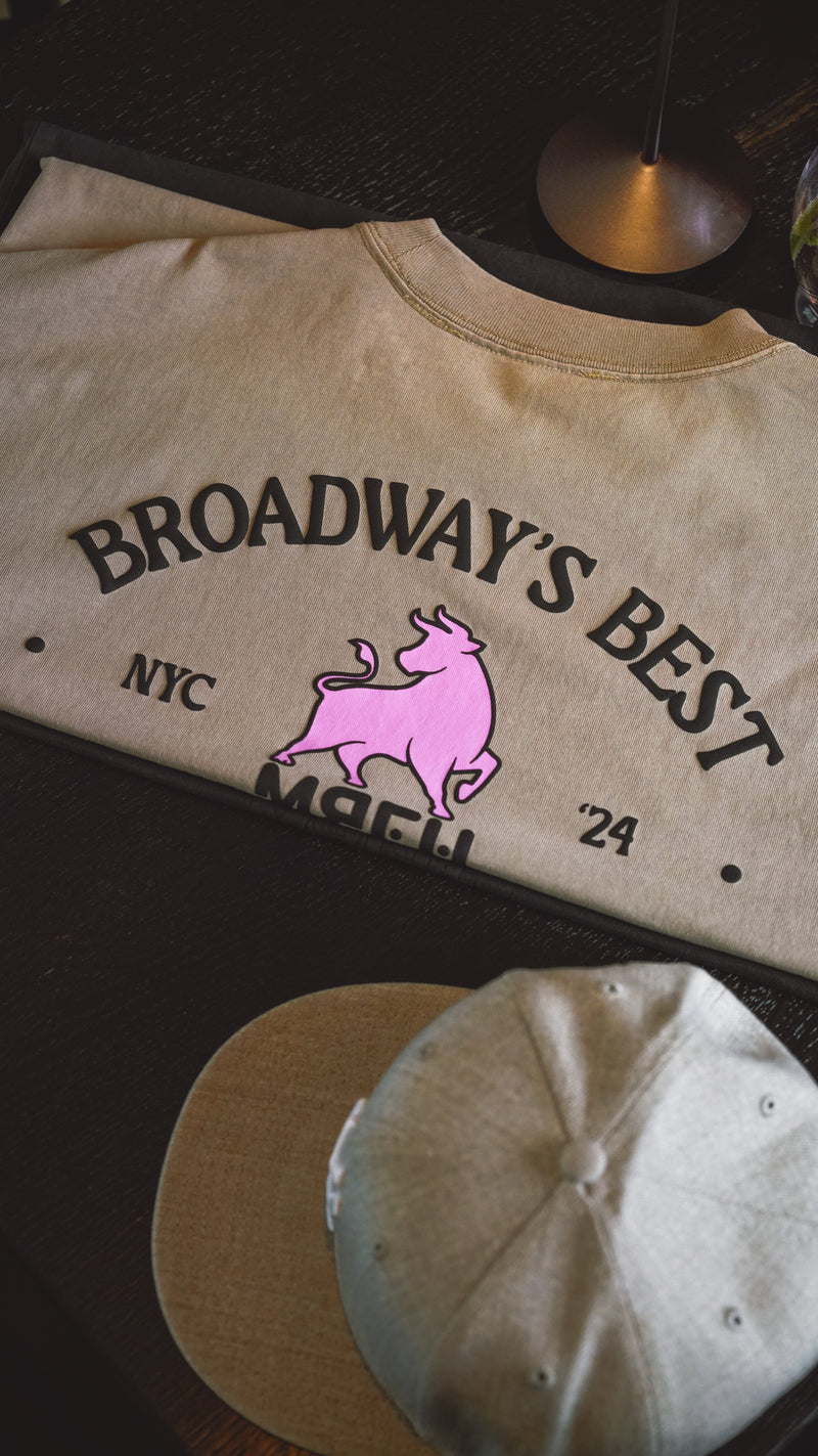 Broadway's Best S/S T-Shirt - Faded Khaki