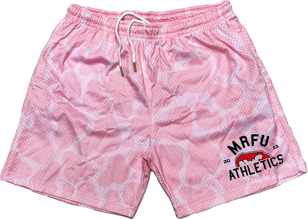 Mesh Basketball Shorts - MRFU Athletics (Barbie)