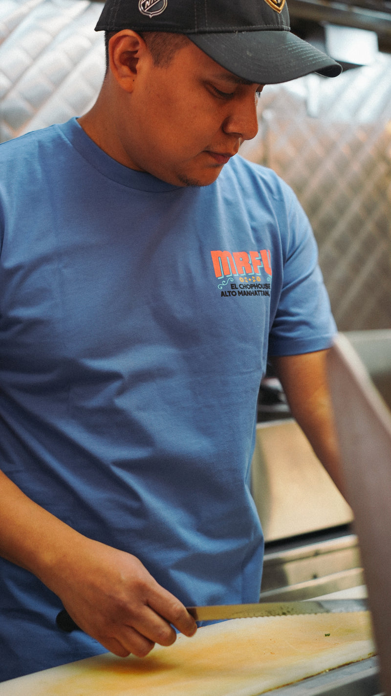 Local Service Taco T-Shirt - Blue Tortilla