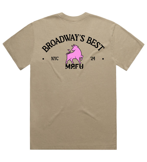 Broadway's Best S/S T-Shirt - Faded Khaki