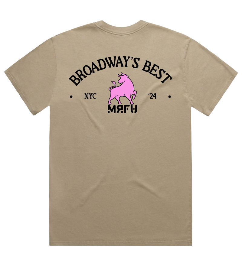 Broadway's Best S/S T-Shirt - Faded Khaki