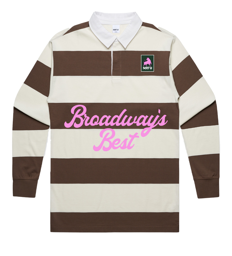 Broadway's Best Rugby - Crema/Brown