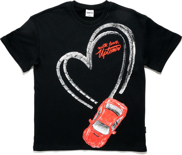 De-je Car Heart T-Shirt - Black