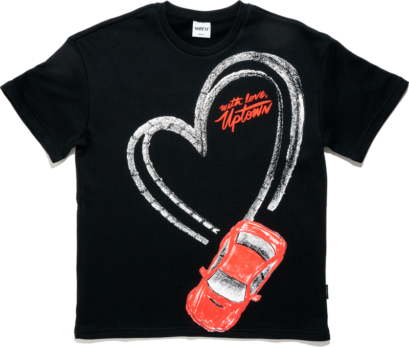 De-je Car Heart T-Shirt - Black