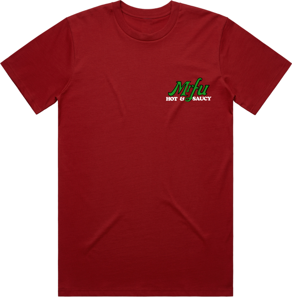 Local Service Pizza T-Shirt - Marinara Red