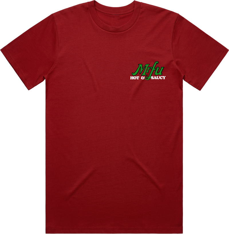 Local Service Pizza T-Shirt - Marinara Red