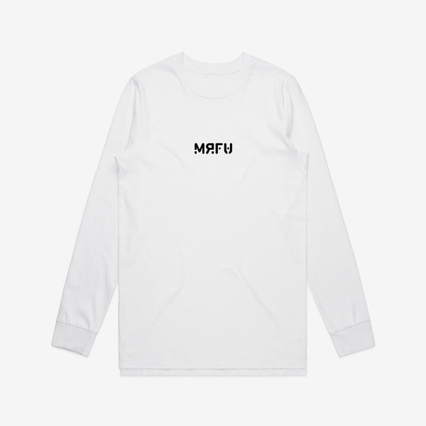 MRFU Embroidered L/S T Shirt - White