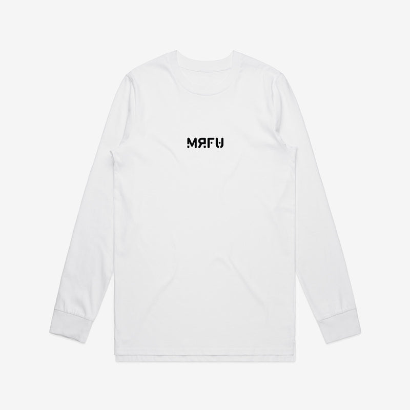 MRFU Embroidered L/S Tee - White
