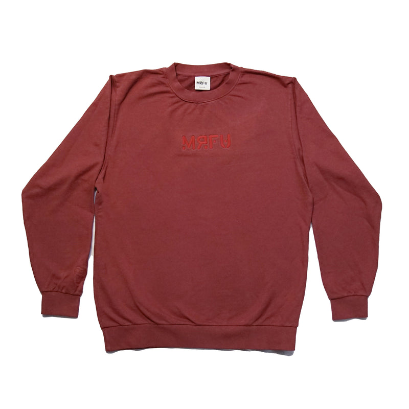 Pinkish Red Sweatshirt - Medium Rare Temperature Crewneck